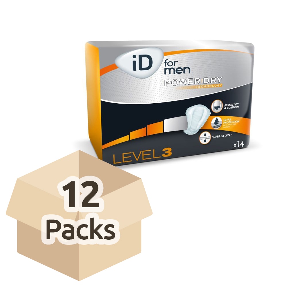 iD For Men Level 3 - Carton - 12 Packs of 14